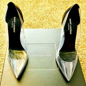 Saint Laurent Opyum YSL 110 Transparent Pump. Size 38
